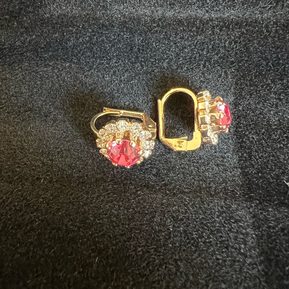 Beautiful pink earrings